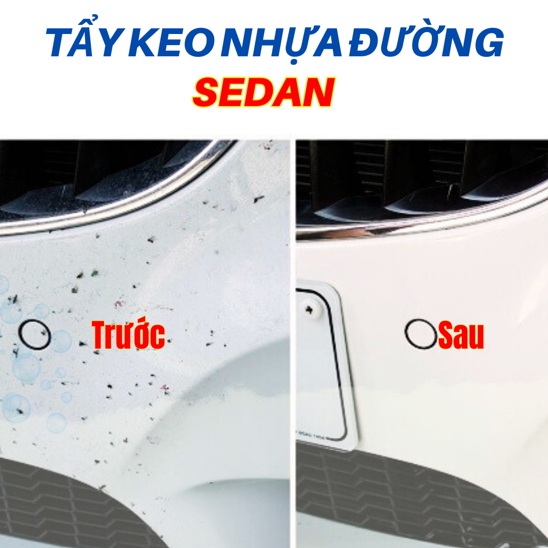 TẨY KEO NHỰA ĐƯỜNG: SEDAN