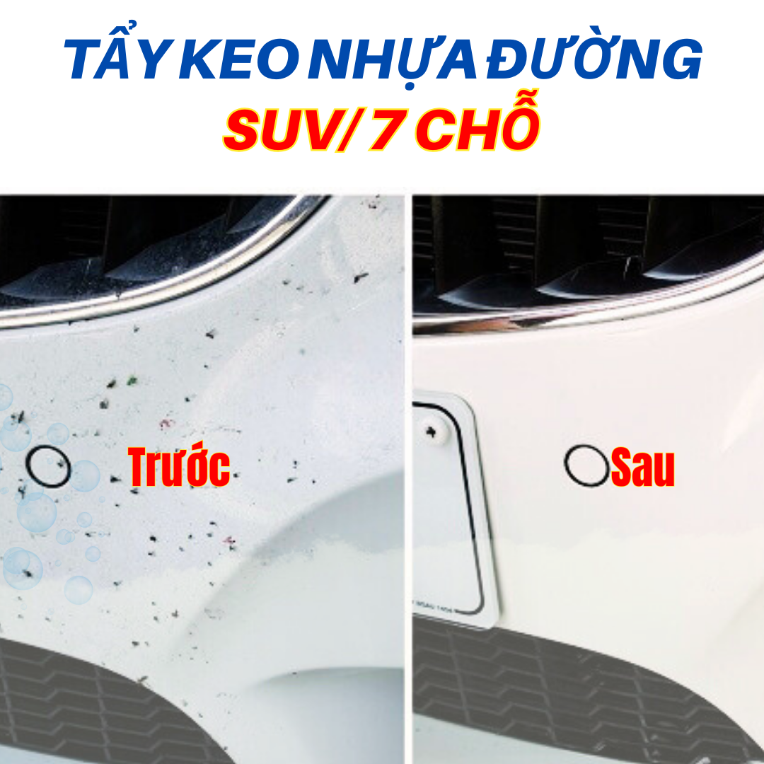 TẨY KEO NHỰA ĐƯỜNG: SUV/ 7 CHỖ