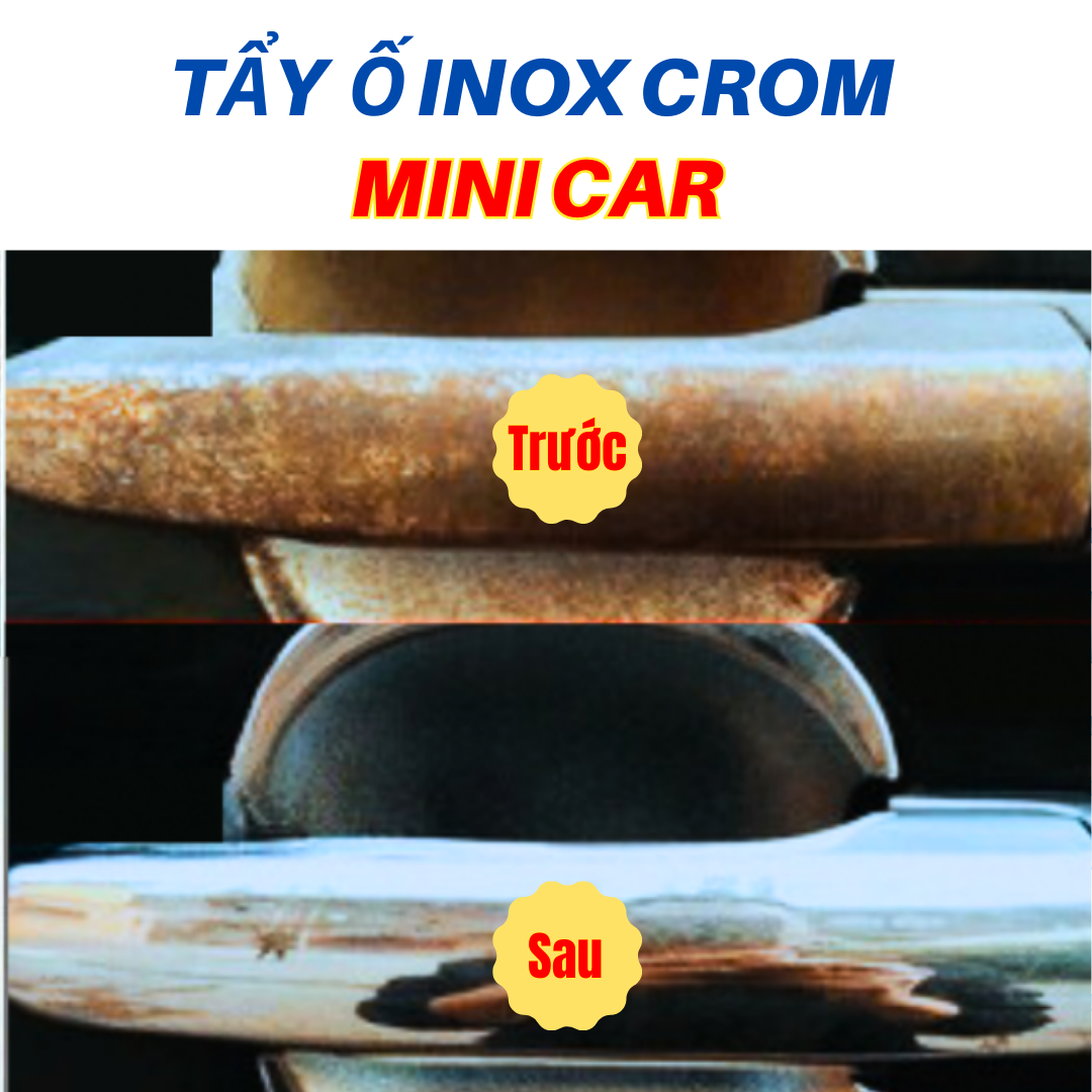 TẨY Ố INOX, CROM: MINI CAR