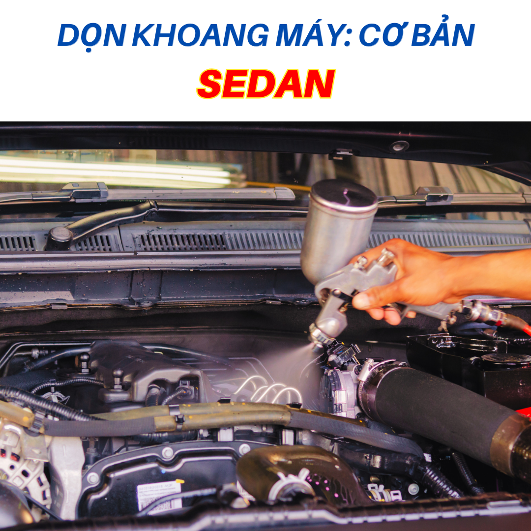 VỆ SINH KHOANG MÁY SEDAN: CƠ BẢN                     