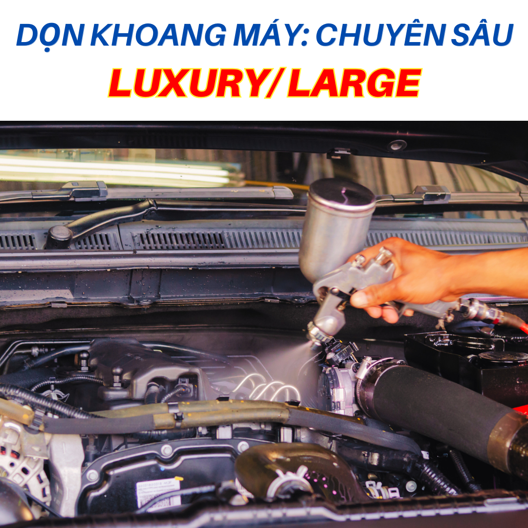 VỆ SINH KHOANG MÁY LUXURY/LARGE: CHUYÊN SÂU                 